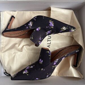 Altuzarra Davidson Floral-Printed Loafer Mules